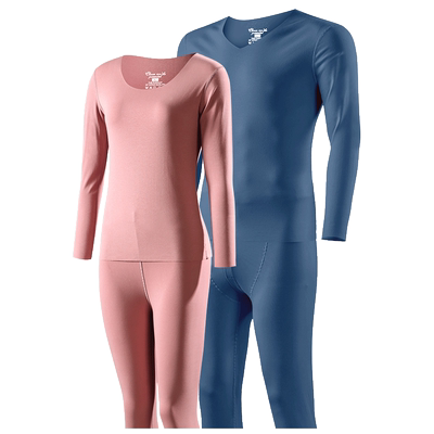 60支精梳棉女士秋衣男士内衣套装