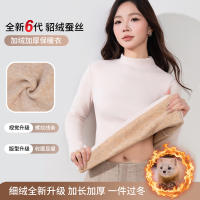 2026新款加绒加厚半高领打底衫女