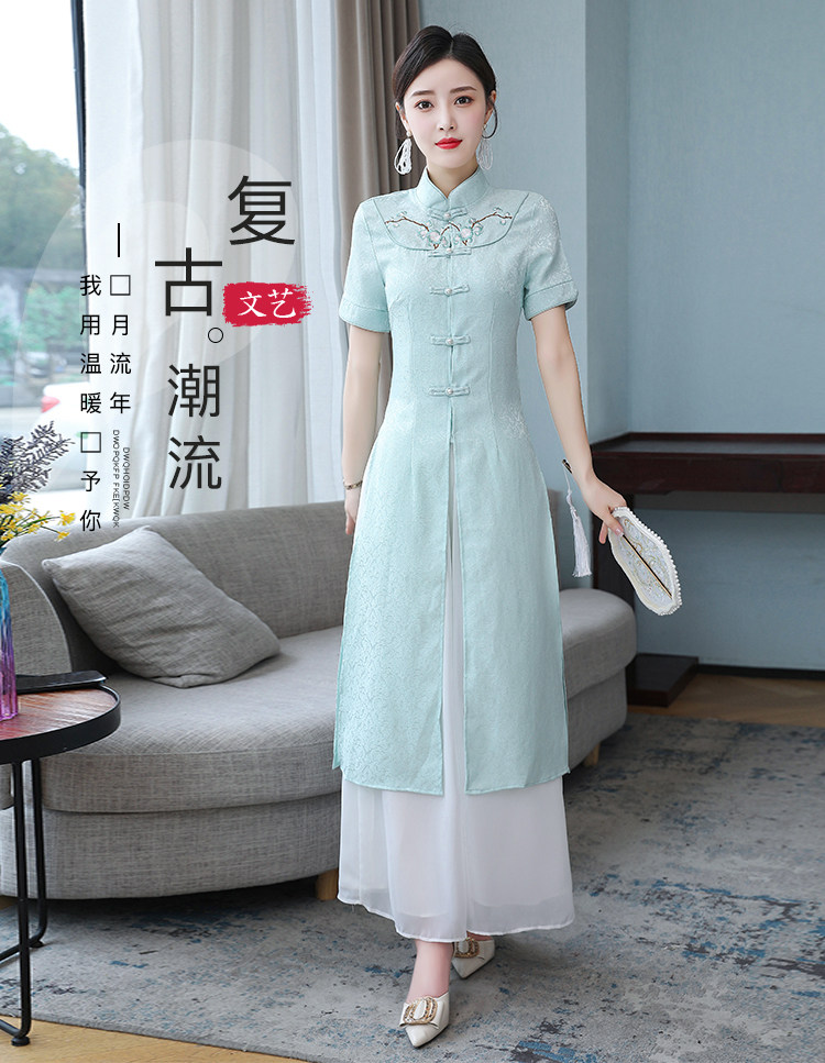 春夏禅意现代时尚女装中式汉服改上衣