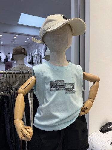 Ec尔菲梵潮牌实体店品质小男孩童装夏季炫酷彩色纯棉无袖背心上衣