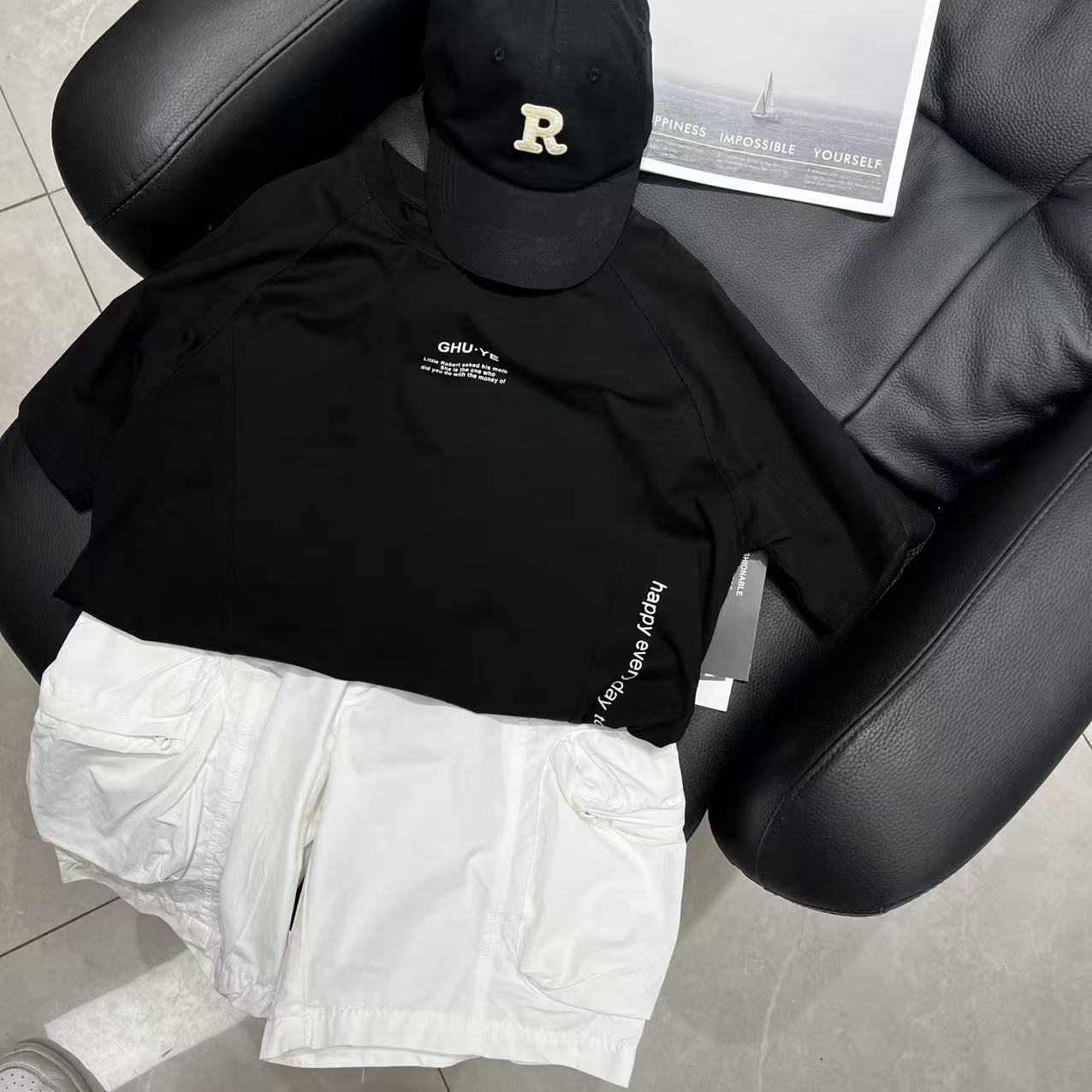 实体店品质中大男孩儿童装夏季韩版潮牌字母短袖T恤衫运动上衣