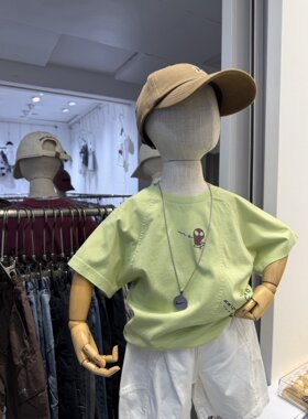 Ec尔菲梵潮牌小男孩宝宝童装夏天季蜘蛛侠设计新款短袖纯棉T恤衫