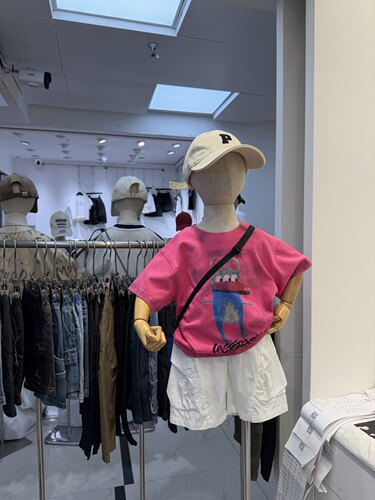 Ec尔菲梵潮牌实体店品质小男孩童装夏天季韩版纯棉卡通短袖t恤衫