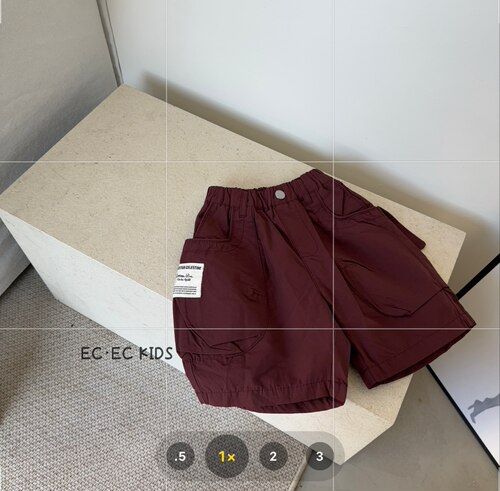 尔菲梵EC潮牌夏天季款男小童装工装口袋5分中裤五分速干运动短裤