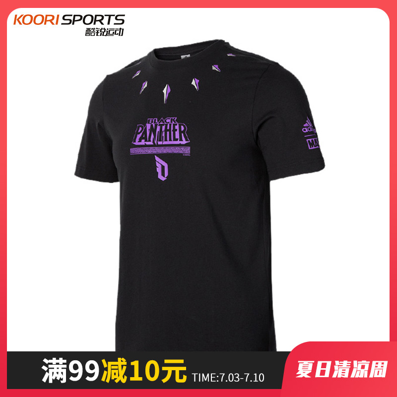 Adidas°¢µÏ´ï˹¶ÌÐäÄÐ19ÏÄпîÀºÇòTÐôºÚ±ªÁªÃûÀûÀµÂ°ëÐäFM2811