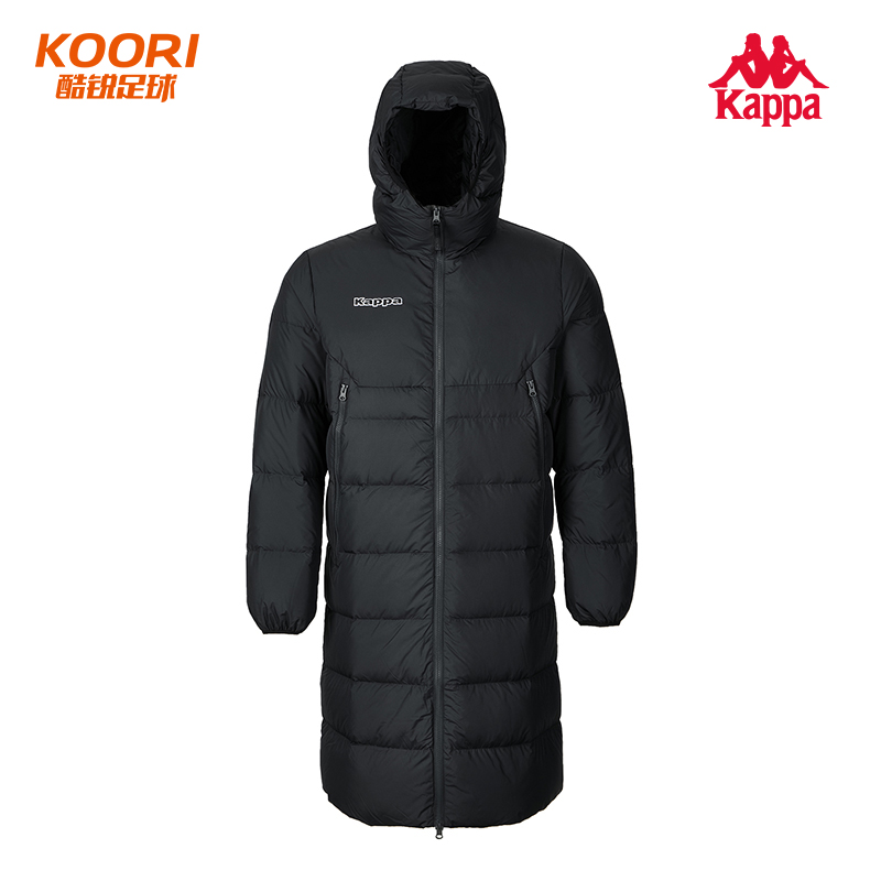 酷锐足球KAPPA卡帕冬季运动休闲保暖中长款羽绒服K0EZ2YY80S