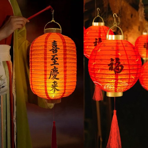 红利节庆亮光国风冬瓜灯笼春节
