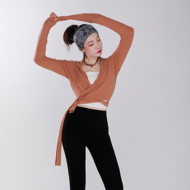 纪小白【雾绒】披肩女士绑带长袖普拉提瑜伽高级感显瘦健身日常,女装/女士精品,毛针织衫,淘宝优惠券,粉丝福利购,淘宝优惠卷