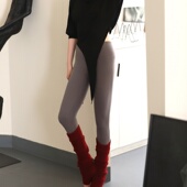 瑜伽裤 秋冬高弹紧身裤 透气弹力打底跳舞普拉提新 暖暖裤 纪小白