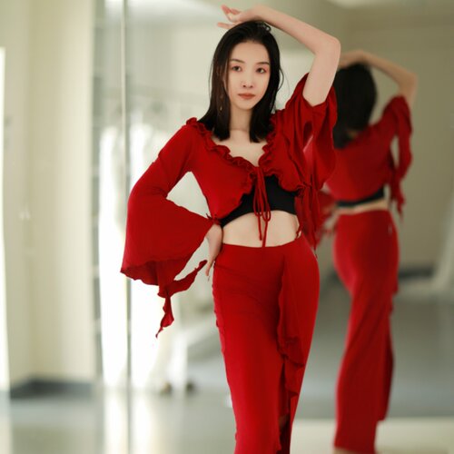 肚皮舞服装纪小白百搭前后两穿