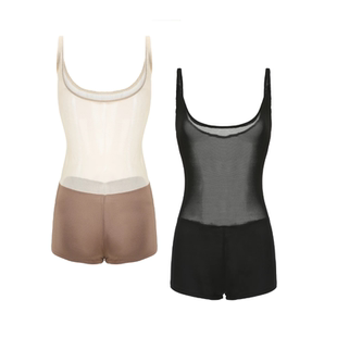 cherrydancer纪小白原创连体衣遮腹带底裤 莫代尔网纱显瘦2026推荐