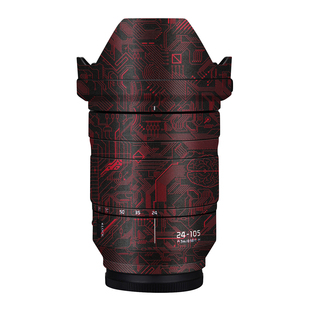 漫步驴适用于松下24 105F4镜头保护贴纸无痕改色膜贴膜彩色变色贴