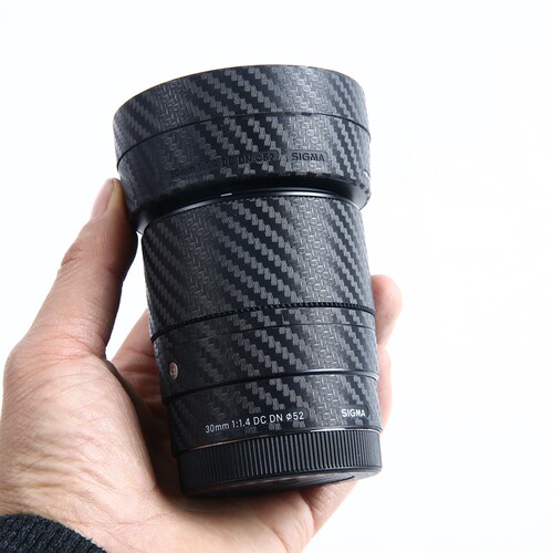 漫步驴适用于适马索尼口30/1.4镜头贴纸30F1.4保护膜无痕背胶改色