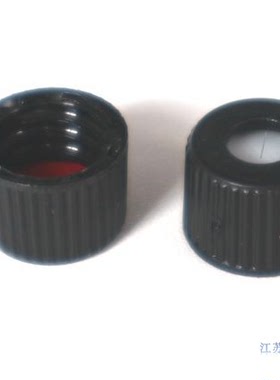 力至来替代岛津8MM螺纹黑色开口盖一字切口红色PTFE/白色硅胶垫