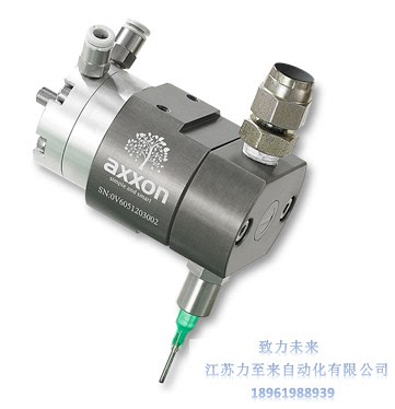 axxon轴心中高粘度流体90度旋转双组份白水泥精密旋转点胶阀V-605