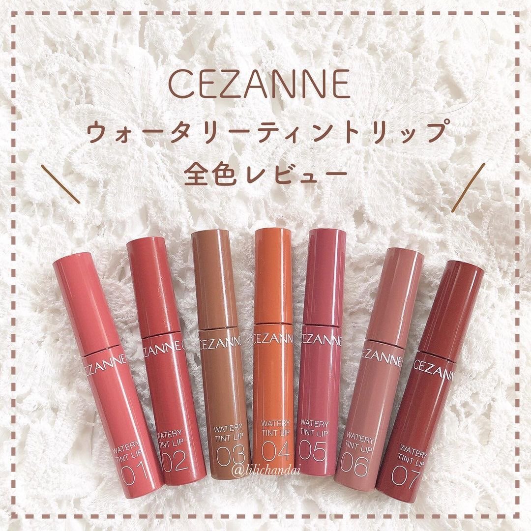 【現貨】cezanne倩诗丽|果汁唇釉日本唇彩滋润口红保湿唇膏03