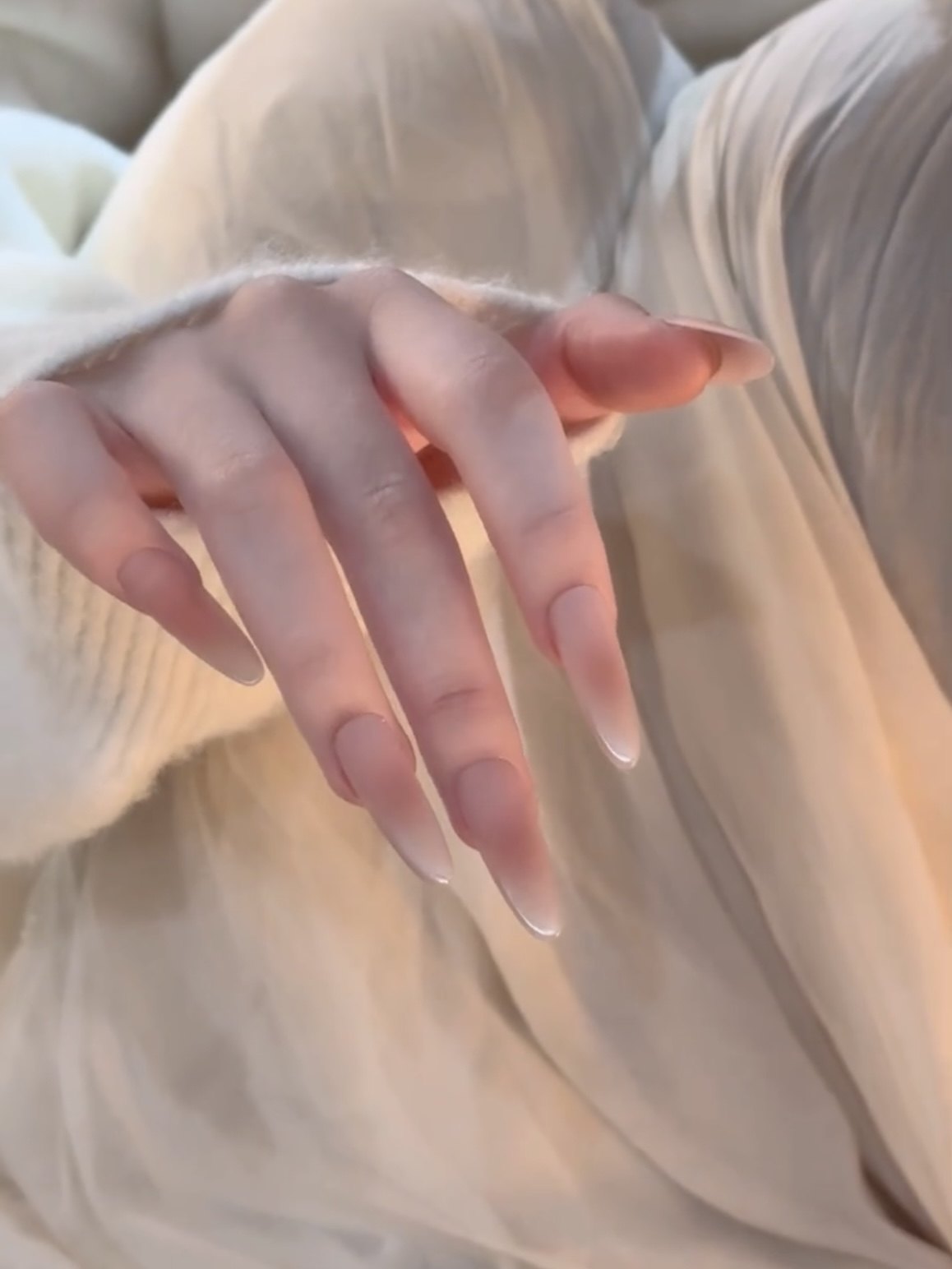 【柔雾水珠】白月光手工穿戴甲中长款美甲显白高级感猫眼裸色腮红,彩妆/香水/美妆工具,穿戴甲/甲片,淘宝优惠券,粉丝福利购,淘宝优惠卷
