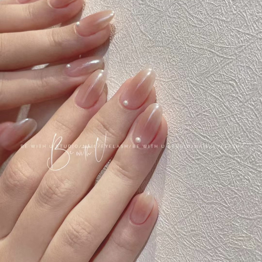 纯手工穿戴甲椭圆短款梯裸色渐变美甲百搭显白高级感纯色美甲贴片,彩妆/香水/美妆工具,美甲工具,淘宝优惠券,粉丝福利购,淘宝优惠卷