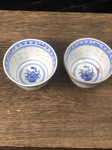 景德镇青花瓷玲珑瓷茶杯50CC玩玉款