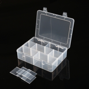 百年好盒EKB 件零件盒透明PP塑胶收纳加厚 211样品盒12格工具盒元