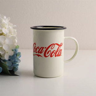 印记搪瓷 出口美国 可乐系列啤酒杯 咖啡杯高口杯牛奶杯茶杯水杯
