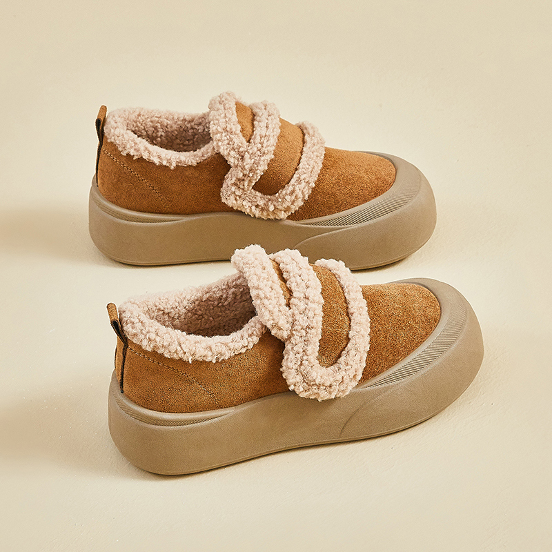 冬季加绒保暖棉鞋女款2025新款