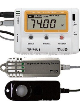 TR-74Ui-S  USB连接数据记录器照度/紫外线/温湿度测量日本TANDD
