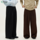 西裤 SOMENUM森林 25AW「天丝羊毛」老钱简约六褶直筒男女休闲长裤
