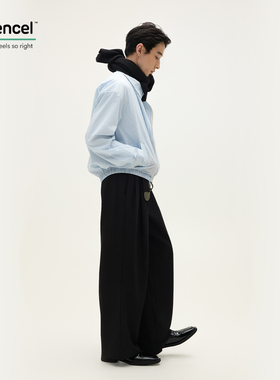 SOMENUM森林 25AW色织条纹简约休闲男女宽松廓形音符刺绣长袖衬衫