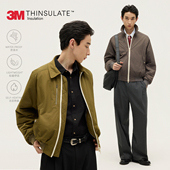 SOMENUM森林 暖翻领夹克棉服 25AW「优雅松弛感」撞色拉链男女短款