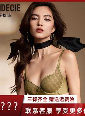 芬狄诗商场同款内衣女软支撑风巢杯单层围大胸显小薄文胸FB00637