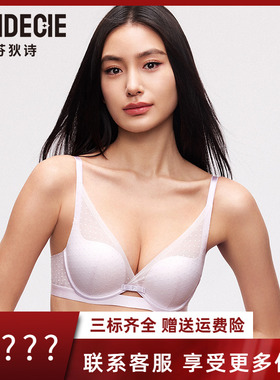 芬狄诗商场同款内衣女小胸聚拢显大波点蕾丝软支撑厚文胸FB00635