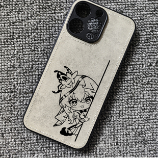 鸣潮守岸人游戏动漫周边布纹手机壳适用iphone17苹果16华为mate60荣耀小米17红米K90一加15iqoo13oppofindx7