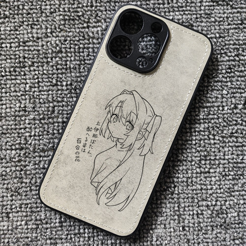 上伊那牡丹醉姿如百合般周边布纹手机壳适用iphone16苹果17华为mate60小米15红米K90一加15Tiqooneo10荣耀WIN