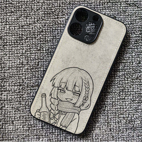 孤独摇滚广井菊里周边布纹手机壳适用iphone16pro苹果17华为mate80荣耀600win小米15红米K80一加13iqooneo10