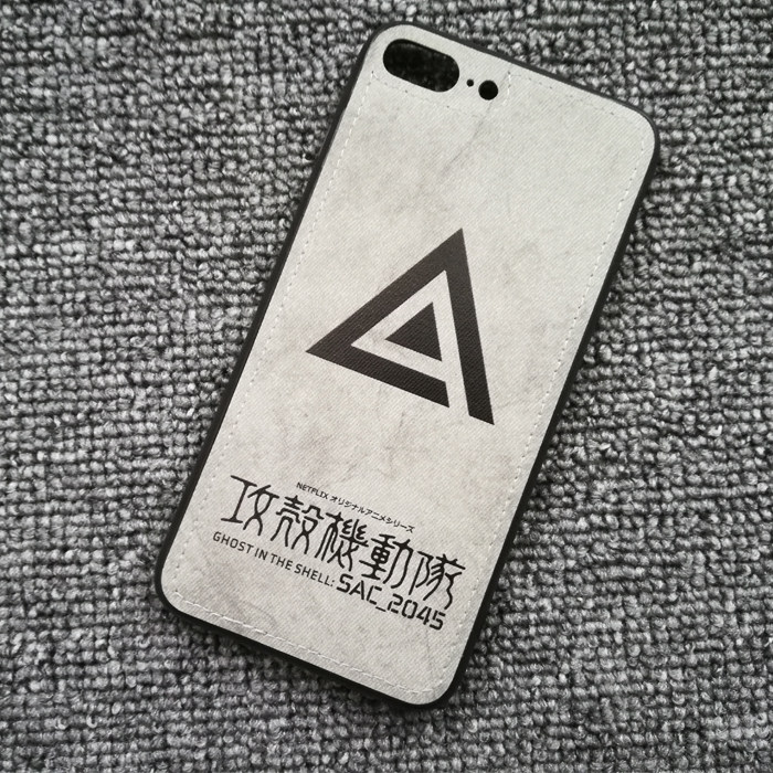 适用于iphone13 pro max xsxr 8plus 攻壳机动队2045 布纹手机壳