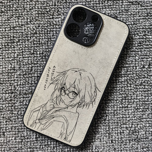 凉宫春日长门有希动漫周边布纹手机壳适用iphone16pro苹果15华为mate60pro荣耀400小米14红米K80一加13iqoo12