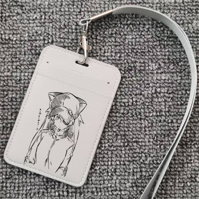 EVA明日香线稿动漫周边惠惠公交卡学生卡套地铁卡饭卡皮质卡套