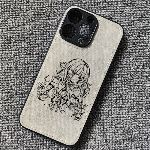 鸣潮 弗洛洛动漫周边布纹手机壳适用iphone16promax苹果17华为mate60pro荣耀win小米15一加12红米k80iqooneo9