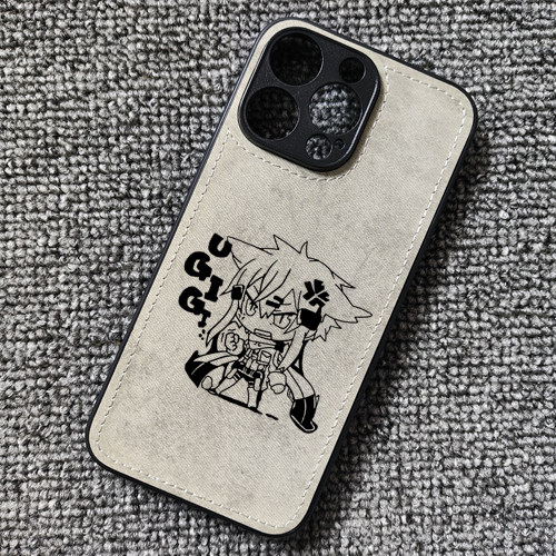 刀剑神域朝田诗乃Q版布纹手机壳适用iphone16pro苹果15华为mate60小米13红米K70至尊iqooneo10一加12荣耀300