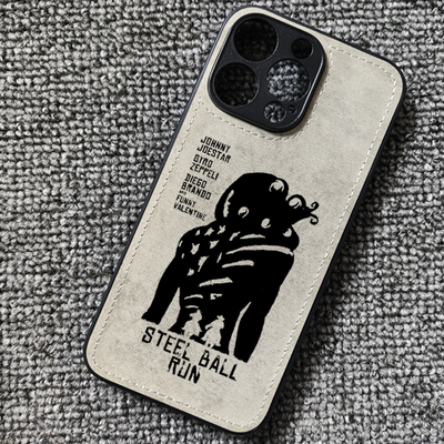 jojo飙马野郎大总统动漫周边布纹手机壳适用iphone16苹果15华为mate70荣耀300小米14红米K80一加ace3proOPPO