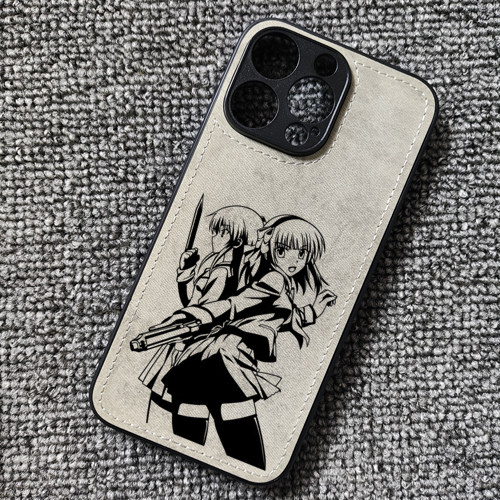 天使的脉动Angel Beats!布纹手机壳适用iphone16苹果14华为mate70小米15红米K70至尊iqooneo9一加ace3荣耀300