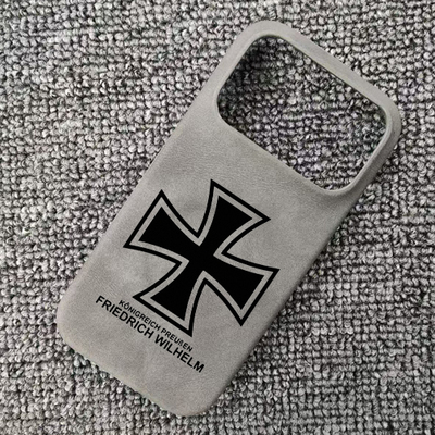 铁十字普鲁士德意志罗马帝国肤感羊巴皮磁吸手机壳适用于iphone17苹果华为mate80小米15红米三星S25一加荣耀