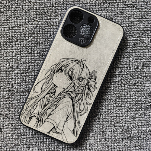 线条鸣潮达妮娅动漫周边布纹手机壳适用iphone16promax苹果17华为mate60荣耀win小米17红米K80一加15iqooneo9图片