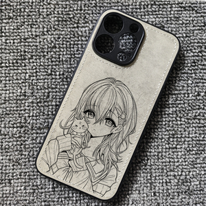君与彼女与彼女之恋周边布纹手机壳适用iphone16苹果17华为mate60荣耀WIN小米17红米K80一加13Tiqoo15findx9