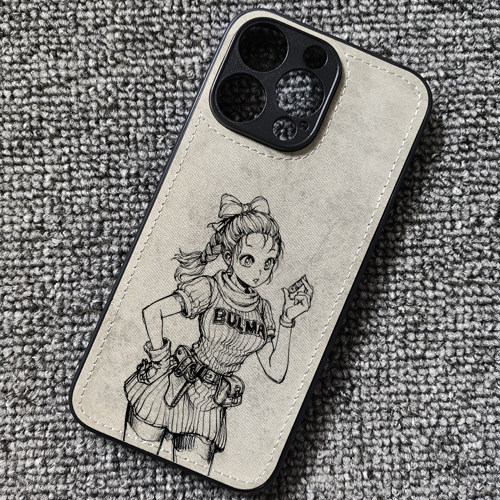 七龙珠布尔玛动漫周边布纹手机壳适用iphone16苹果17华为mate70荣耀WINRT小米17红米K80一加15iqoo13findx9