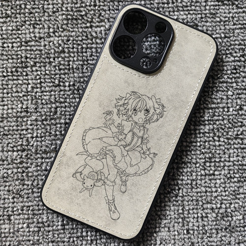 魔法少女小圆鹿目圆周边布纹手机壳适用iphone17promax苹果15华为mate60pro小米14红米K80至尊iqoo13一加ace5