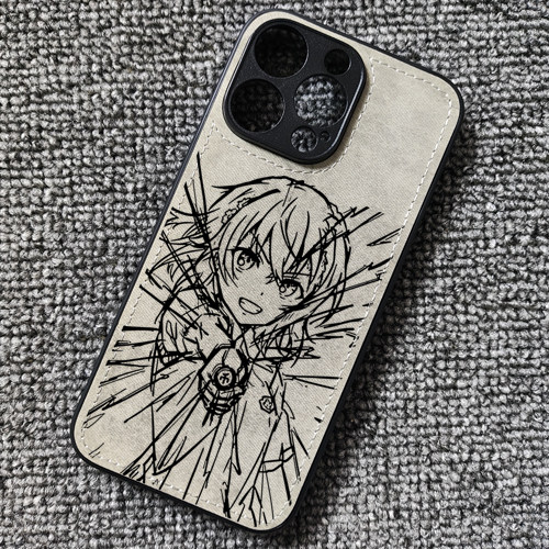 动漫少女炮姐坂本美琴周边布纹手机壳适用iphone16苹果15小米14红米k70华为NOVA14mate60荣耀mgiac6一加13T