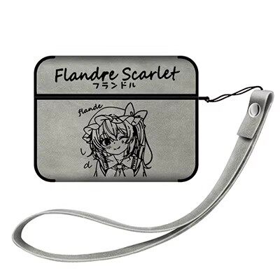 东方project芙兰朵露动漫周边苹果耳机保护套适用AirPodsPro第二代耳机保护壳翻毛皮2/3代全包Airpods4代pro3