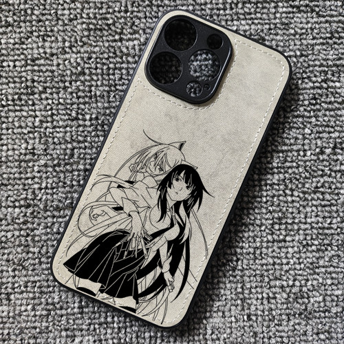 化物语战场原黑仪动漫周边布纹手机壳适用iphone17苹果16华为mate70小米15一加ace6红米k80iqoo15vivox90荣耀